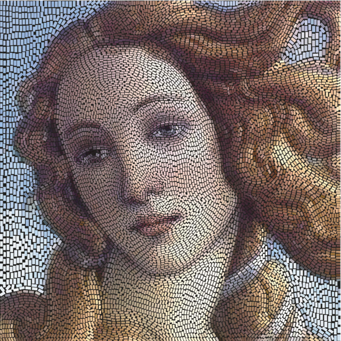 Interactive design of authentic looking mosaics using Voronoi structures