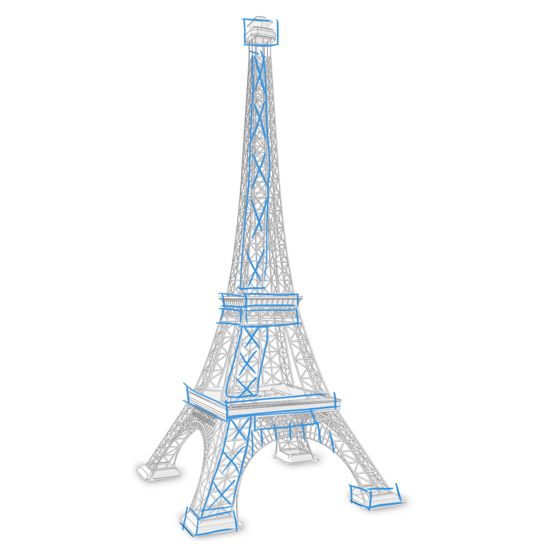 Sketching in Gestalt Space: Interactive Shape Abstraction through Perceptual Reasoning