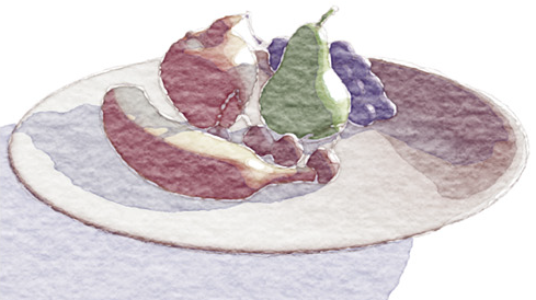 Real-time Watercolor Illustrations of Plants Using a Blurred Depth Test