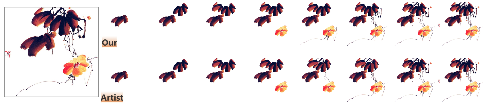 Teaser of Animated Construction of Chinese Brush Paintings